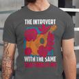 Introvert Singers Singing Sad Song Classical Music Lovers Unisex Jersey T-Shirt