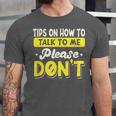 Introvert Tips On How To Talk To Me Please Don't Antisocial Unisex Jersey T-Shirt