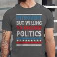 Introvert But Willing To Discuss Politics USA Elections 2024 Unisex Jersey T-Shirt