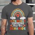 Introvert But Willing To Shape Your Behavior Unisex Jersey T-Shirt