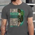 Introverted Murder Shows True Crime Lovers Introvert Unisex Jersey T-Shirt
