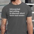 Introverted Person Short Term Real Estate Market Unisex Jersey T-Shirt