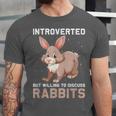 Introverted Rabbits Bunny Lover Rabbit Introvert Unisex Jersey T-Shirt