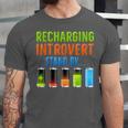 Introverted Recharging Introvert Saying Sarcasm Unisex Jersey T-Shirt Introverted Recharging Introvert Saying Sarcasm Unisex Jersey T-Shirt