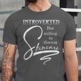 Introverted Skincare Esthetician Beautician Cosmetologist Unisex Jersey T-Shirt