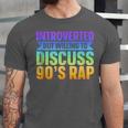 Introverted But Willing To Discuss 90's Rap Unisex Jersey T-Shirt