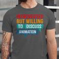 Introverted But Willing To Discuss Animation Unisex Jersey T-Shirt Introverted But Willing To Discuss Animation Unisex Jersey T-Shirt