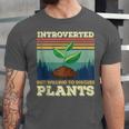 Introverted But Willing To Discuss Plants Unisex Jersey T-Shirt