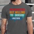 Introverted But Willing To Discuss Unicorn Unisex Jersey T-Shirt