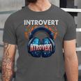 Introvert's Best Friend Noise-Canceling Headphones Unisex Jersey T-Shirt