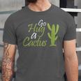 Introverts Sassy Saying Sassy Quote No Hugs Go Hug Cactus Unisex Jersey T-Shirt Introverts Sassy Saying Sassy Quote No Hugs Go Hug Cactus Unisex Jersey T-Shirt