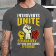 Introverts Unite Introvert Antisocial Anti Social Unisex Jersey T-Shirt Introverts Unite Introvert Antisocial Anti Social Unisex Jersey T-Shirt