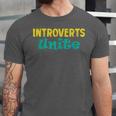 Introverts Unite I Introvert Unisex Jersey T-Shirt Introverts Unite I Introvert Unisex Jersey T-Shirt