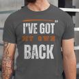 I’VE GOT MY OWN BACK INTROVERT Words On Back Unisex Jersey T-Shirt