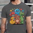 Kidcore Aesthetic Retro Vibes Colorful Cartoon Nostalgia Unisex Jersey T-Shirt