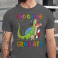 Kids 2nd Grade Graduate Dinosaur Trex 2nd Grade Graduation Unisex Jersey T-Shirt