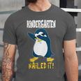 Kids Kindergarten Dabbing Penguin Nailed It Graduation Class 2021 Unisex Jersey T-Shirt