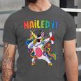 Kids Kindergarten Graduation Shirt Unicorn Graduate Nailed It Unisex Jersey T-Shirt