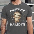 Kids Kids Preschool Nailed It Sloth Graduation Unisex Jersey T-Shirt