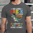 Kids So Long Pre-K Preschool Graduation Kindergarten Here I Come Unisex Jersey T-Shirt