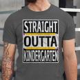 Kids Straight Outta Kindergarten Graduation Unisex Jersey T-Shirt