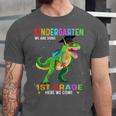 Kindergarten Graduation 1st Here We Come Class 2023 Dinosaur Unisex Jersey T-Shirt