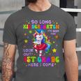Kindergarten Graduation 2025 Graduate Girls Unicorn 1st Grad Unisex Jersey T-Shirt