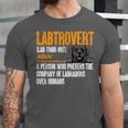 Labrador Retriever Labtrovert Definition Introvert Labrador Unisex Jersey T-Shirt