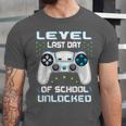 Last Days Of School Graduation Kindergarten Gamer Boys Kids Unisex Jersey T-Shirt