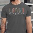 Latina Proud And Educated Powerful Latinas Pride Graduation Unisex Jersey T-Shirt