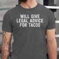 Law School Graduation Will Give Advice For Tacos Unisex Jersey T-Shirt