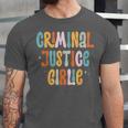 Lawyer True Crime Lover Addict Graduation Apparel Criminal Justice Girlie Major Degree Future Detective Unisex Jersey T-Shirt