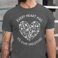Leo Tolstoy Quote Dark Introvert Book Lover Skeleton Sayings Unisex Jersey T-Shirt