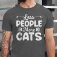 Less People More Cats Introvert's Dream Tee Unisex Jersey T-Shirt
