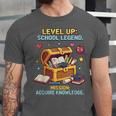 Level Up School Legend Video Game Pixel Art Graduation Unisex Jersey T-Shirt