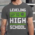 Leveling Up To High School Tee Shirt Gaming Graduation Unisex Jersey T-Shirt
