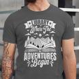 Library Where The Adventures Begin Librarian Book Readers Unisex Jersey T-Shirt