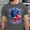 Life Meant To Fished Introvert Sayings Antisocial Quotes Unisex Jersey T-Shirt