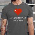 Life Was Simpler Back Then Nostalgia Retro Game Unisex Jersey T-Shirt