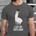 LLama Graduation I Got My Dipllama Cute Llama Unisex Jersey T-Shirt