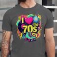 I Love The 70s Retro Cassette Roller Vinyl Nostalgia Vibes Unisex Jersey T-Shirt I Love The 70s Retro Cassette Roller Vinyl Nostalgia Vibes Unisex Jersey T-Shirt