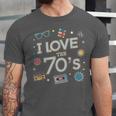 I Love The 70's Retro Nostalgia Unisex Jersey T-Shirt I Love The 70's Retro Nostalgia Unisex Jersey T-Shirt