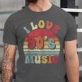 I Love 90's Music Retro Style Nostalgia Cassette 1990s Party Unisex Jersey T-Shirt