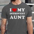 I Love My Introvert Aunt I Heart My Introvert Aunt Unisex Jersey T-Shirt