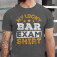 My Lucky Bar Exam Shirt Lawyer Law School Graduation Unisex Jersey T-Shirt