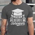 Master's Degree Survivor College Graduation Unisex Jersey T-Shirt