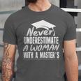 Master's Graduation Shirt For Women With Masters Degree Unisex Jersey T-Shirt