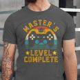 Master's Level Complete Vintage Video Gamer Graduation Unisex Jersey T-Shirt