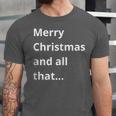 Merry Christmas Sarcastic Phrase For Introvert People Unisex Jersey T-Shirt