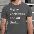 Merry Christmas Sarcastic Phrase For Introvert People Unisex Jersey T-Shirt